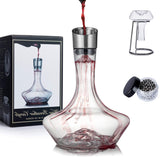 YouYah Iceberg decantador de vidrio sin plomo para servir vino con elegancia