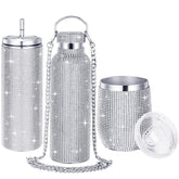 Youyole botella diamante brillante con pajilla, ideal para llevar durante el día.