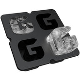 YOWINT Molde de letra G en hielo para bebidas personalizadas.