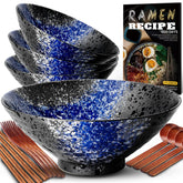 Tazón ramen cerámico YTLEMON de 8 pulgadas, porciones generosas.
