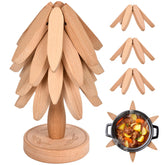 Salvamanteles Yuejihuisimple en forma de árbol protegen la encimera del calor con estilo