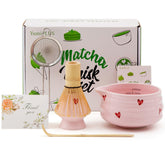 Conjunto YumiPLUS rosa: cuenco cerámico con pico para verter con precisión