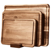 YUSOTAN tablas de cortar de acacia, conjunto de 3, ideal para ordenar la cocina