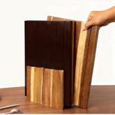 YZJSGOOD tabla de corte libro con soporte para cocina ordenada y segura