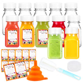 Botellas Z-synka shot 4oz con tapas para bebidas seguras y frescas.