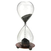 Reloj de arena magnético Z ZICOME sobre base de hierro, decorativo para escritorio