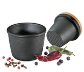 Molinillo Zassenhaus de especias con hierro forjado y tapa de haya para almacenar aromas.