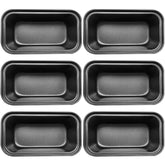 Conjunto Zddaoole de 6 moldes mini para pan, ideal para porciones caseras.