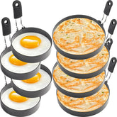 Anillos Zeeooil para huevos de 3,5 pulgadas, desayunos rápidos.