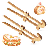 Tenazas Zeikiwe de madera para tostadora con imán, almacenamiento sencillo junto al refrigerador.