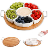 ZENFUN conjunto de aperitivos divididos de 11 pulgadas, ideal para fiestas.