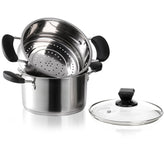 Vaporera ZENFUN con cesta de vapor, ideal para cocinar al vapor verduras.