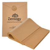 Zenlogy papel pergamino 9x13 sin blanquear para hornear sin adherencias