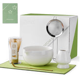 ZENS cuenco cerámico blanco para ritual de té y preparación de matcha
