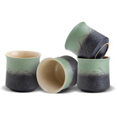 ZENS tazas japonesas con relieve de montaña para disfrutar de un té elegante
