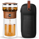 Tetera infusor de ZENS en vidrio para infusiones precisas de té suelto.