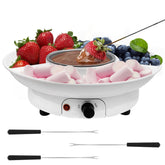 ZEVELOO fondue pot eléctrico: base para derretir chocolate suave para postres