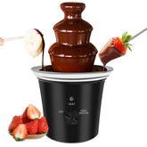 ZEVELOO Mini Fondo de Chocolate frente, ideal para reuniones y fiestas