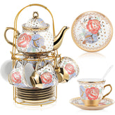 Zhehao juego-te-porcelana-20-piezas-porta-cucharas, servicio elegante para reuniones
