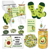 Vaso de vidrio Zhirlyn de 16 onzas con aguacate, ideal para bebidas frescas