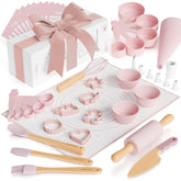 Conjunto ZICOTO de repostería para niños, 43 piezas, fomenta creatividad en la cocina.