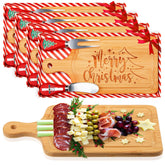 Ziliny tabla-queso-navidad-cuadrada: servicio elegante para aperitivos festivos.