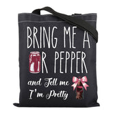 Bolsa tote de ZJXHPO Soda Addict, frente con diseño reutilizable para compras