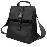 ZM-YOUTOO bolsa de almuerzo aislada plegable negra para conservar comida fresca durante todo el día