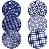 Plato ZONEYILA de porcelana 10p con azul vintage para cenas elegantes.