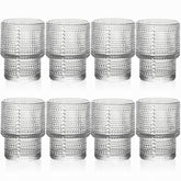 Vasos ZOOFOX para zumo de 7 onzas con base pesada y agarre seguro