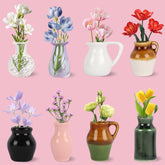 zoyvux mini vaso cerámico para frigorífico, aporta color y frescura.