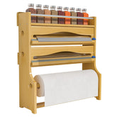 Organizador de pared Zri Bamboo para film, ahorro de espacio