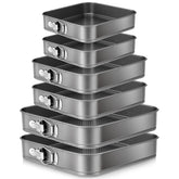 Zubebe molde cuadrado para tarta con base desmontable, ideal para tartas de queso caseras