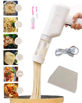 Zuguachi: máquina de fideos eléctrica portátil en mesa, ideal para pasta fresca.