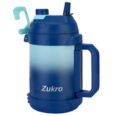 Zukro botella 1 galón frontal para uso diario con gran capacidad.