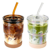 Vaso Zukro 13 oz con tapa y pajilla ideal para bebidas sin derrames