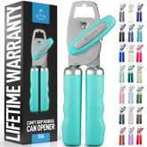 Zulay Kitchen abrelatas manual de acero inoxidable con mango ergonómico facilita abrir latas