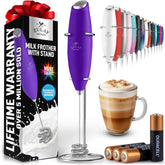 Zulay Kitchen batidora tornado triple espumando leche para café cremoso