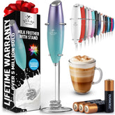 Zulay Kitchen batidora tornado triple espuma leche para cafe cremoso