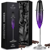Zulay Kitchen Executive Series Milk Frother en caja regalo lista para sorprender al amante del café.
