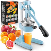 Exprimidor Zulay Kitchen con mango ergonómico azul para jugos frescos