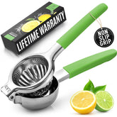 Zulay Kitchen exprimidor limón en acero inoxidable para jugos sin semillas