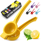 Zulay Kitchen Exprimidor limón metalico a mano para jugo fresco
