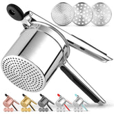 Zulay Kitchen ricer de papas 15oz con discos intercambiables facilita puré ligero.