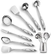 Zulay Kitchen juego de utensilios de acero inoxidable para uso diario, 8 piezas.