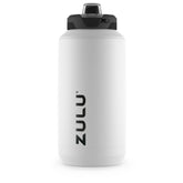 Botella ZULU Goals 64oz con tapa de botón y cierre seguro.