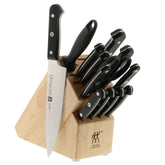 Zwilling Gourmet 14 piezas, vista frontal, almacenamiento y precisión