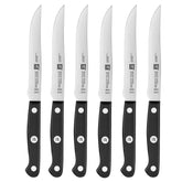 Cuchillos para filete ZWILLING Gourmet, juego de 6 piezas, para cortes precisos en casa.