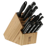 ZWILLING Twin Gourmet Classic 18 piezas en bloque de madera para uso diario y organización