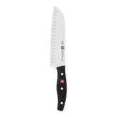 Cuchillo ZWILLING Twin Signature Santoku 7 pulgadas, hoja de una pieza para cortes precisos.